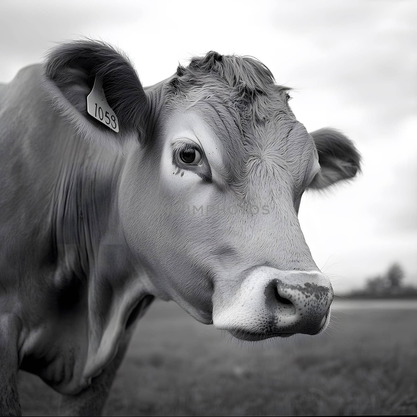 Sad Depressing Farm Cow agricultural Animal