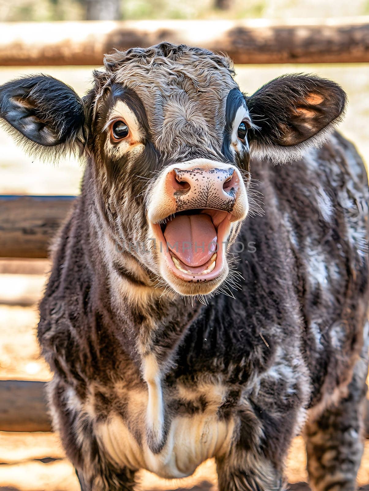 Happy Lucky Farm Cow agricultural Animal
