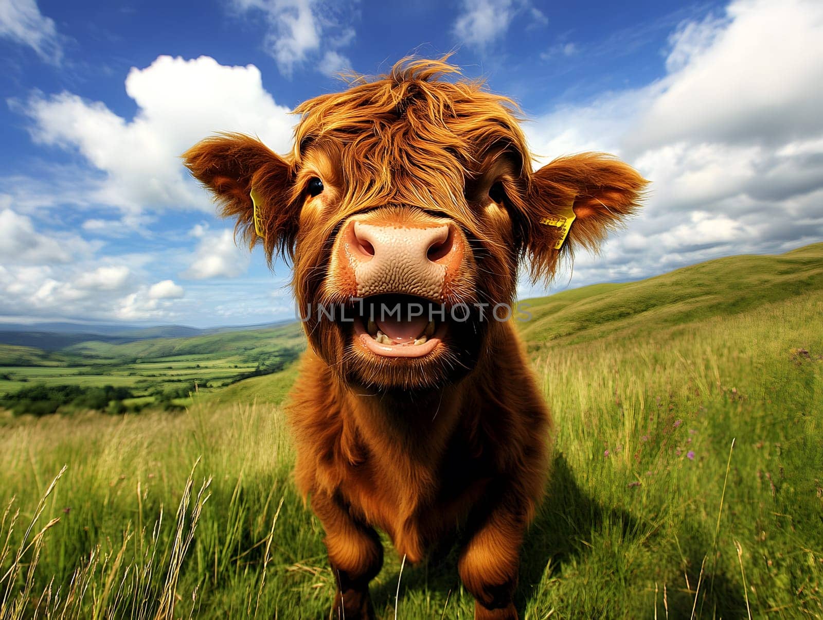 Happy Lucky Farm Cow agricultural Animal