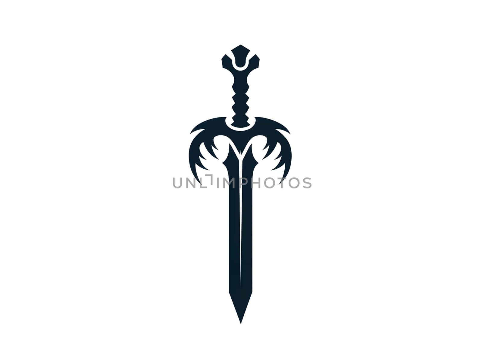 Red Sword Dagger Weapon Icon Logo Symbol Emblem