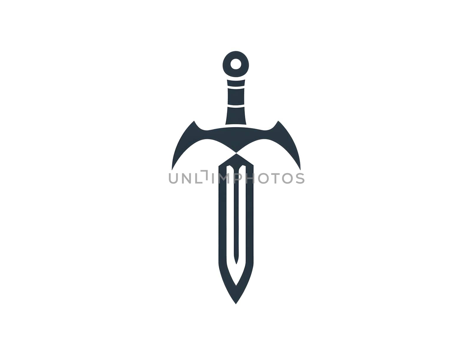 Red Sword Dagger Weapon Icon Logo Symbol Emblem