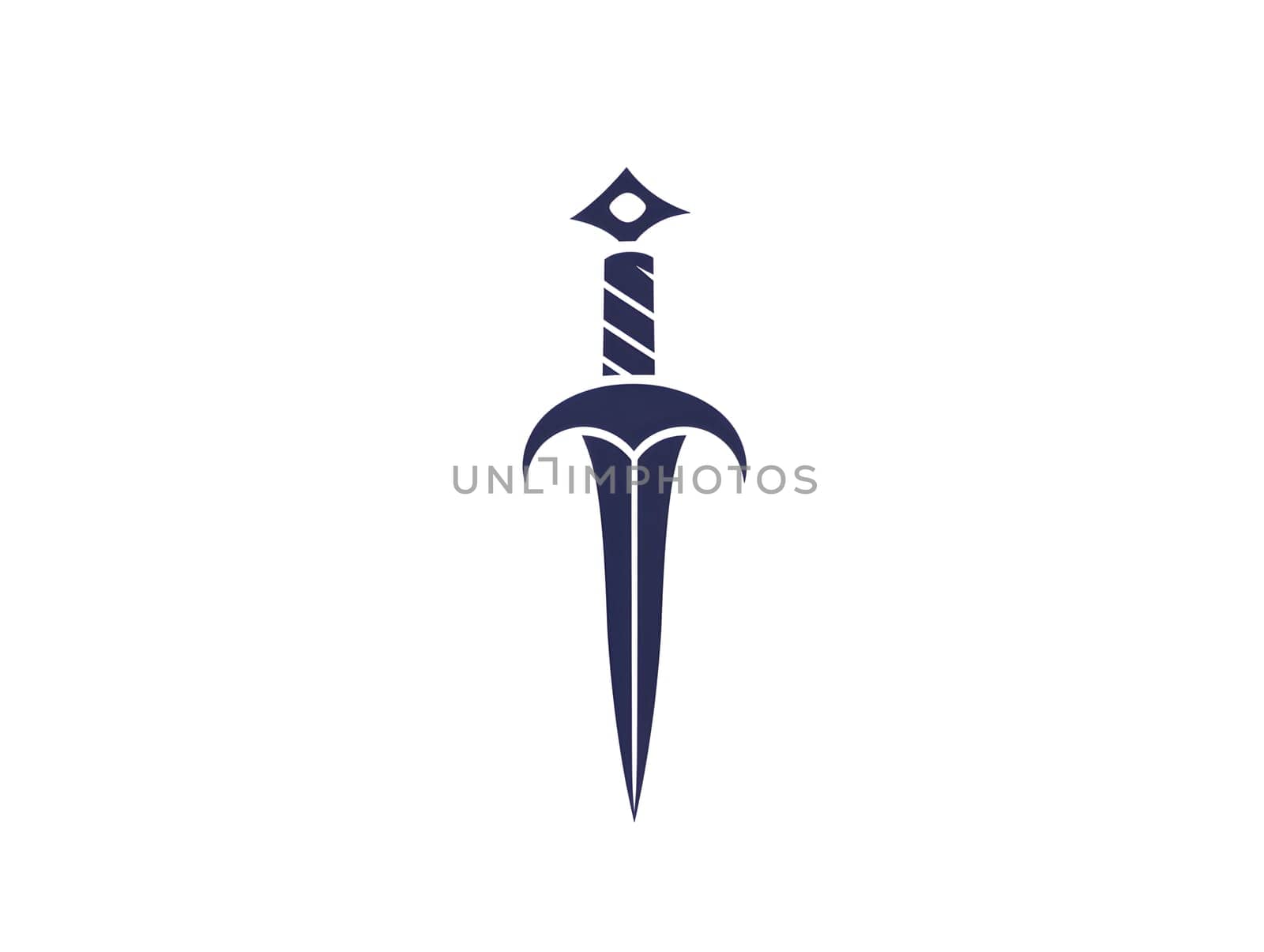 Red Sword Dagger Weapon Icon Logo Symbol Emblem