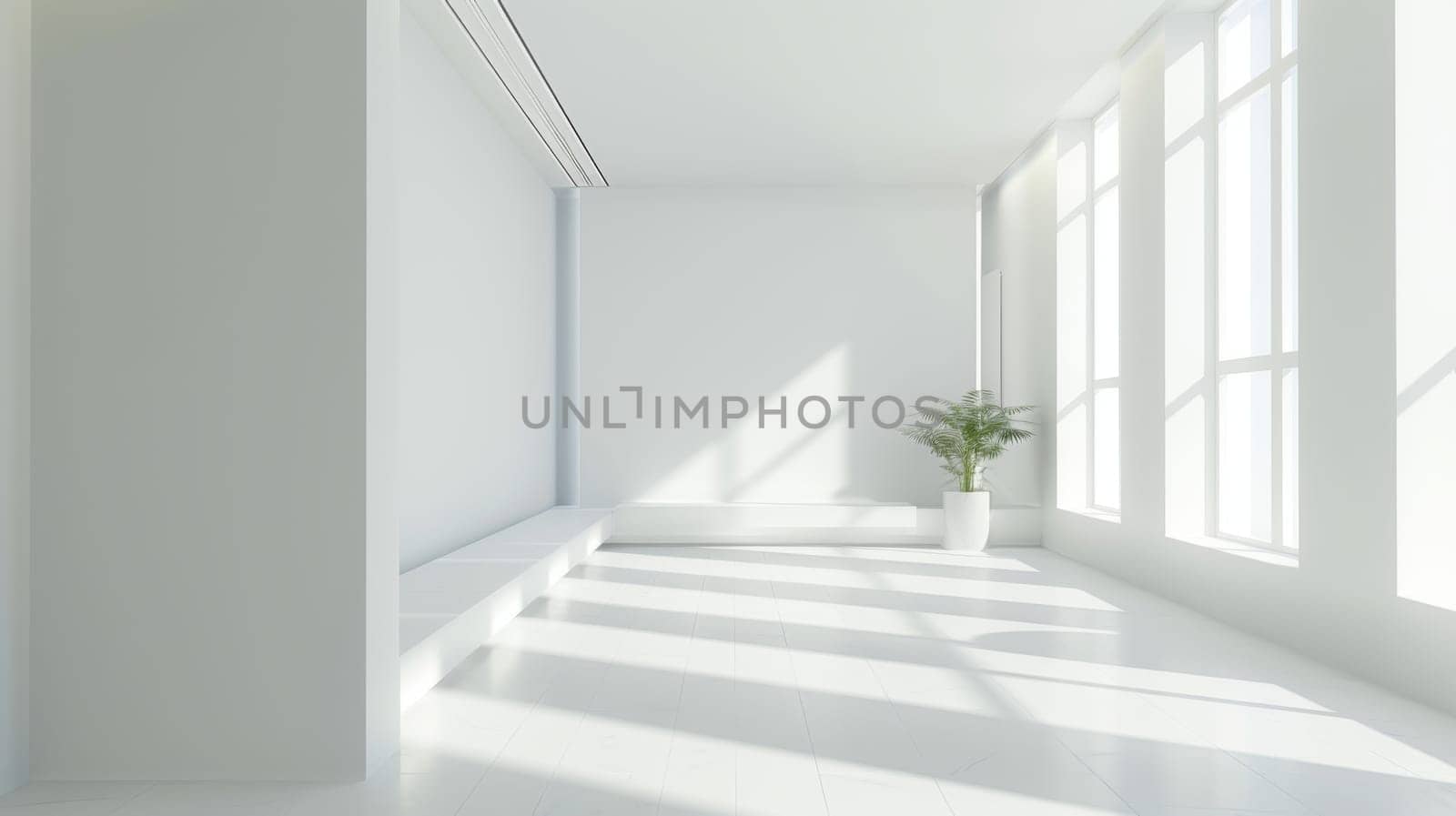 Clean and modern interior design with empty areas perfect for your text overlay