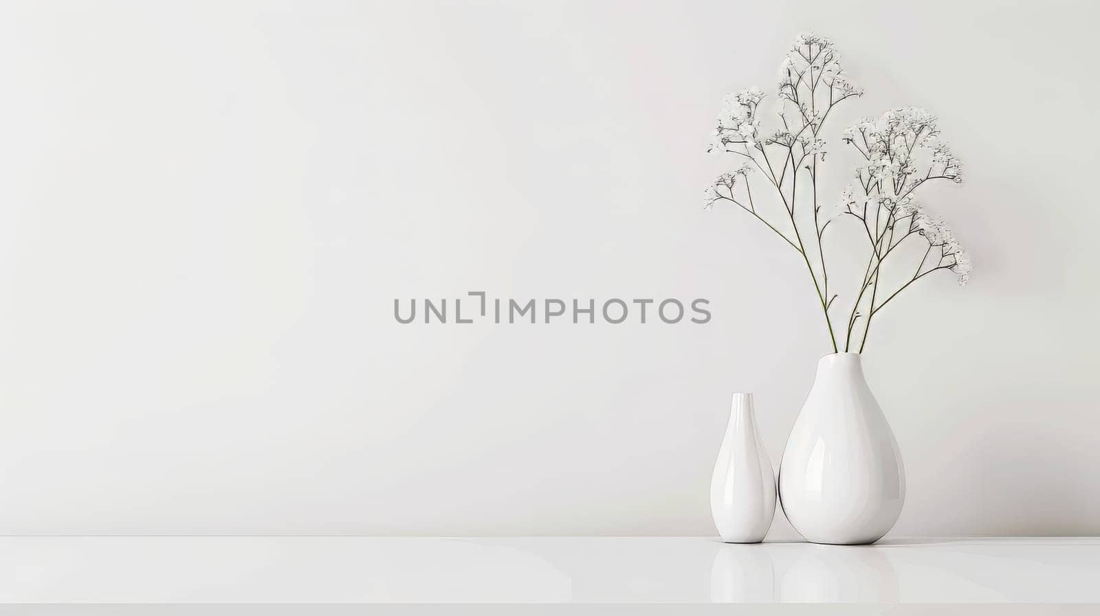Clean and minimalist backdrop with space for custom messaging