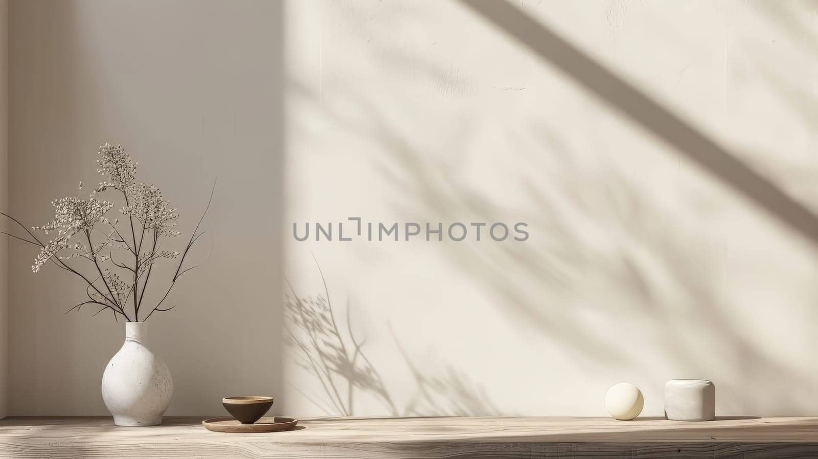 Clean and uncluttered scene with space for custom branding