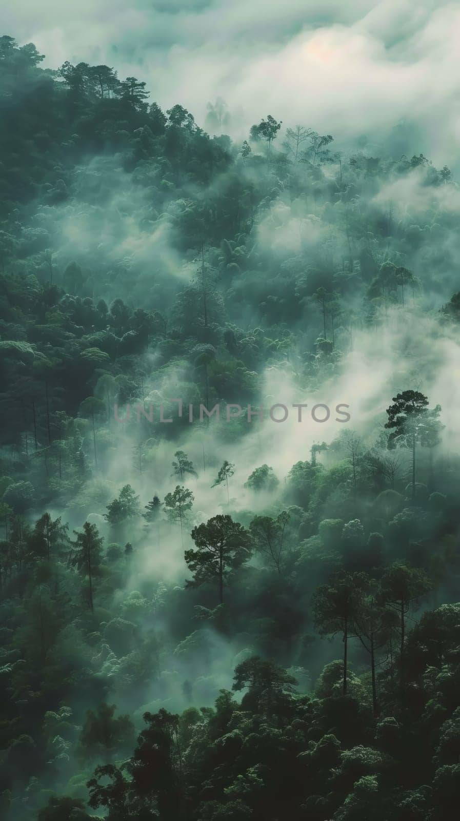 Ethereal cloud forests shrouded in mist