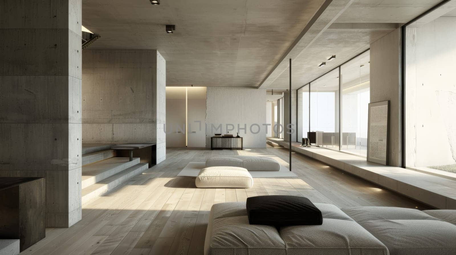 Interior design in minimalist style emphasizing simplicity and refinement