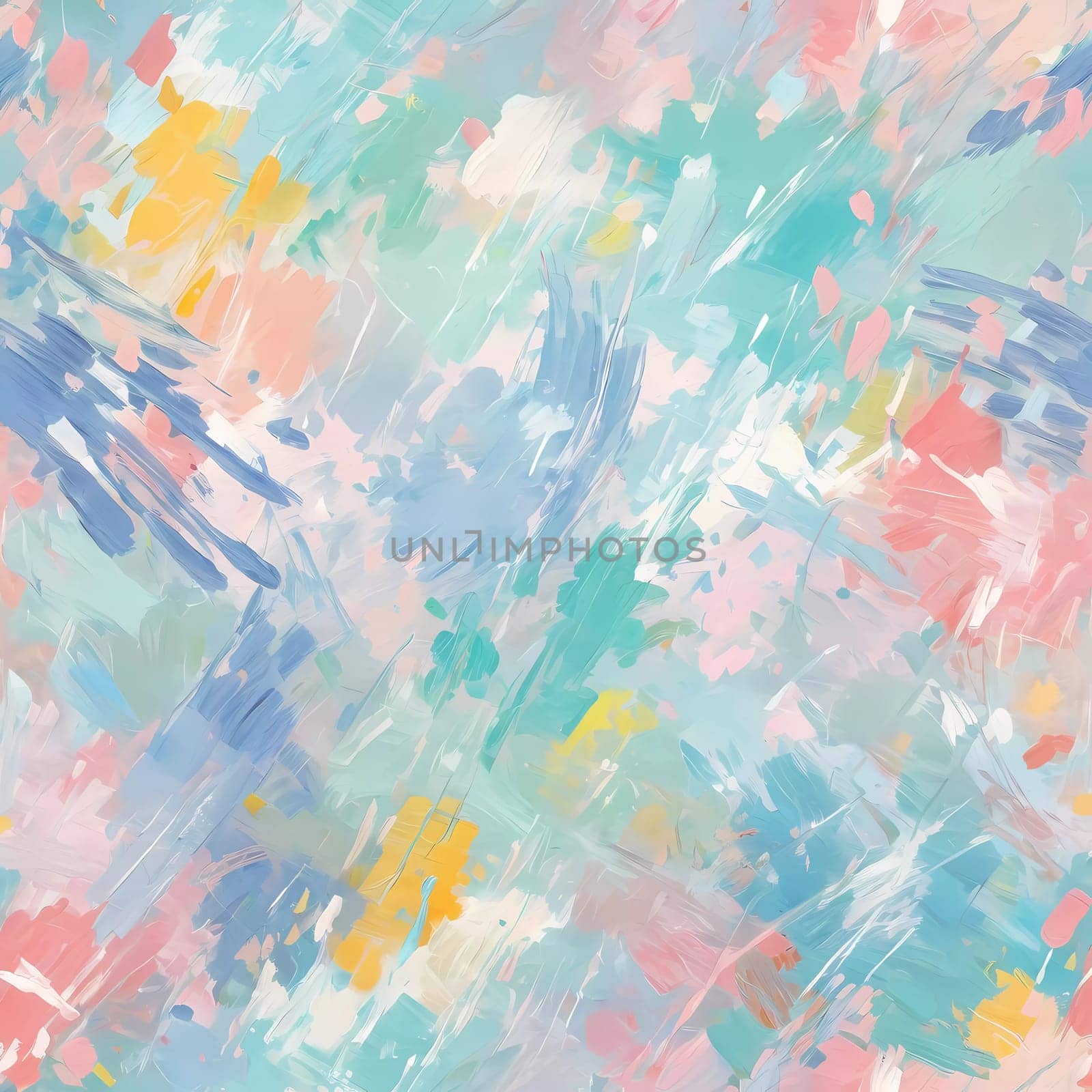 Artwork features an abstract design characterized by gentle pastel colors and soft brush strokes, creating a calming and artistic atmosphere perfect for any creative space. Generative AI.