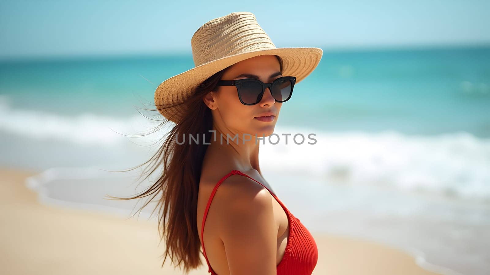 Beautiful woman at the beach