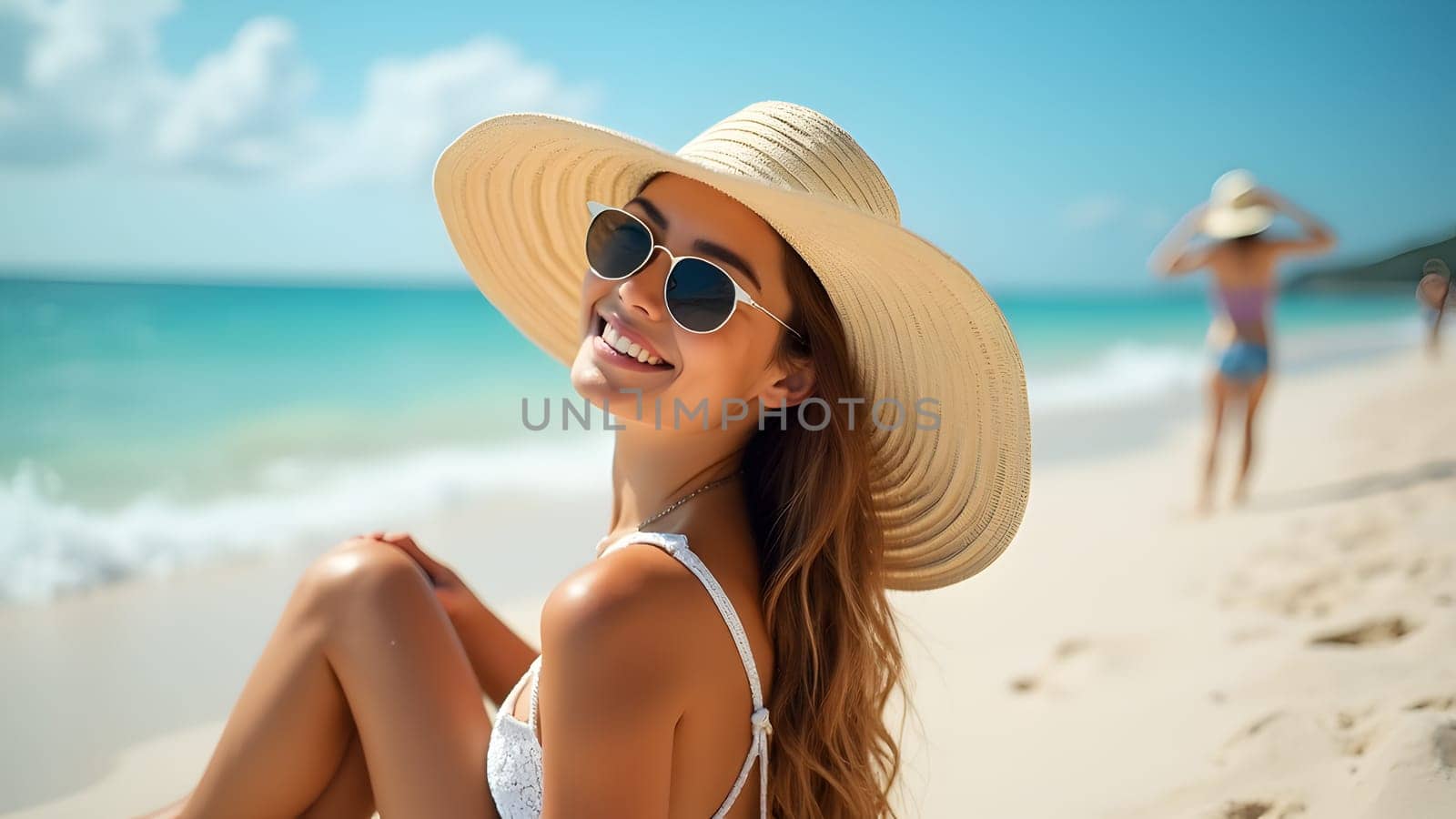 Beautiful woman at the beach