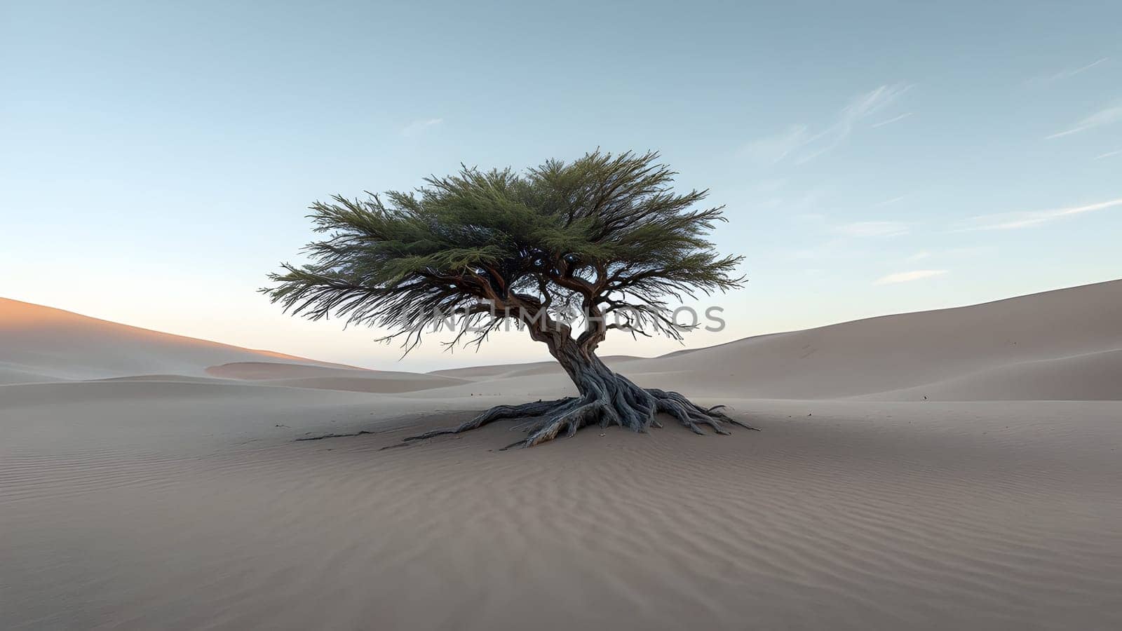 One tree in the desert