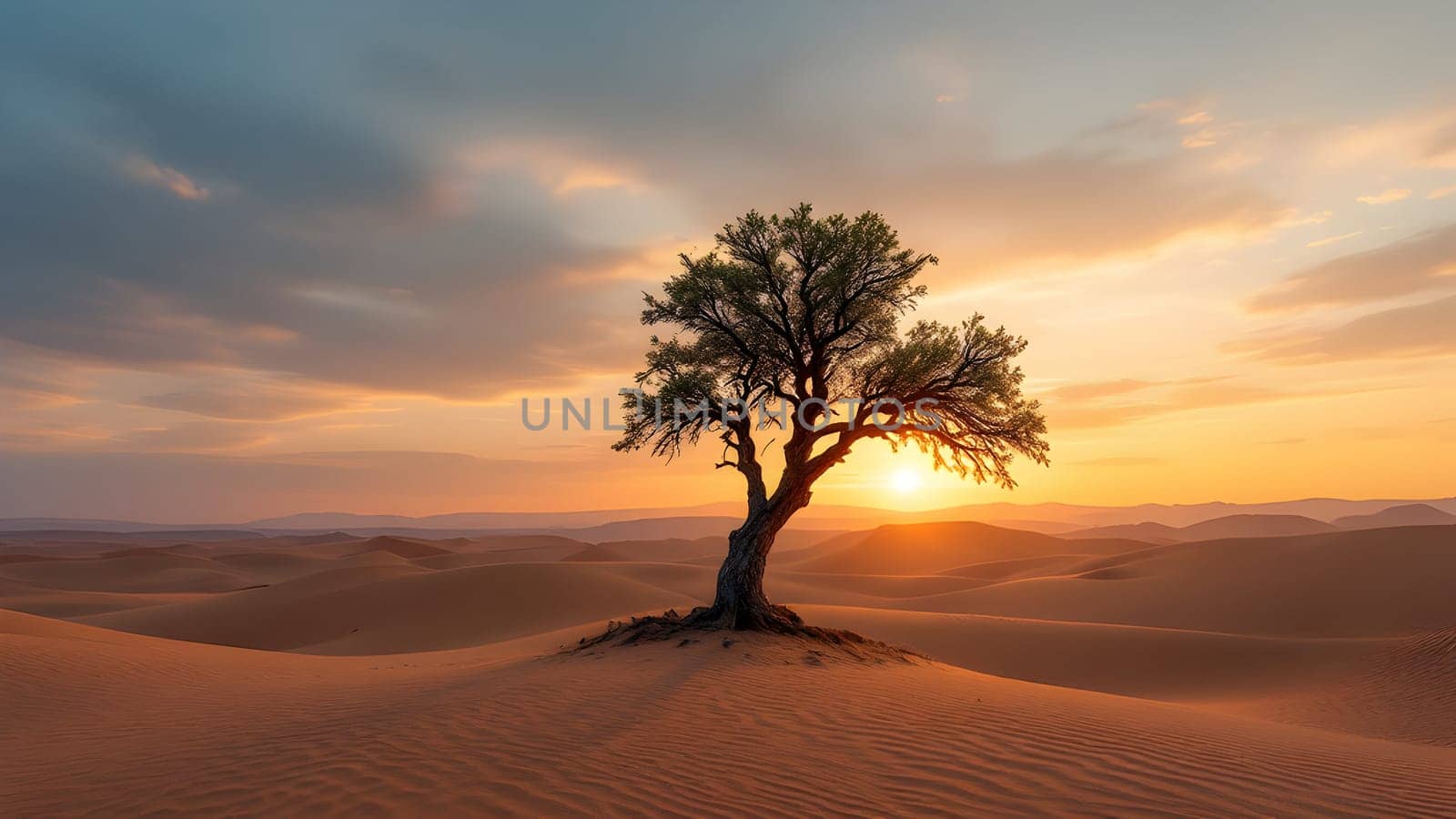 One tree in the desert