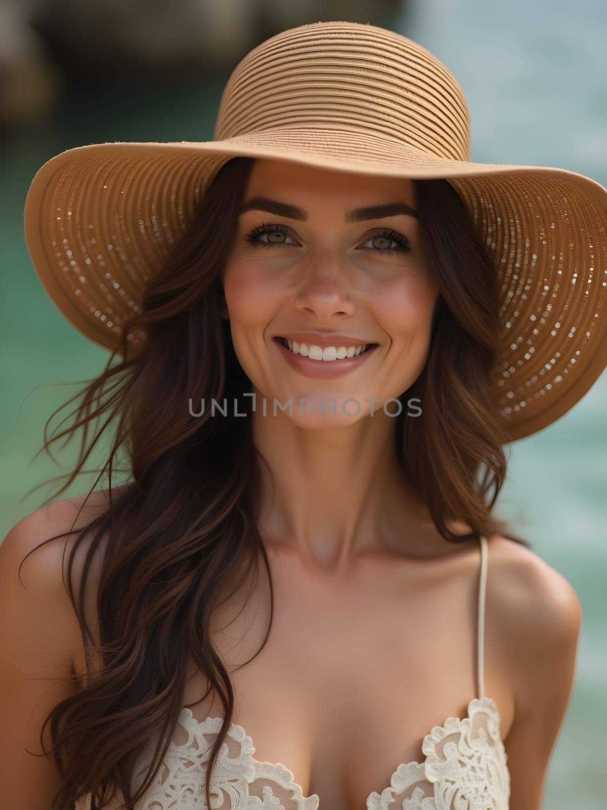 Beautiful woman portrait in hat