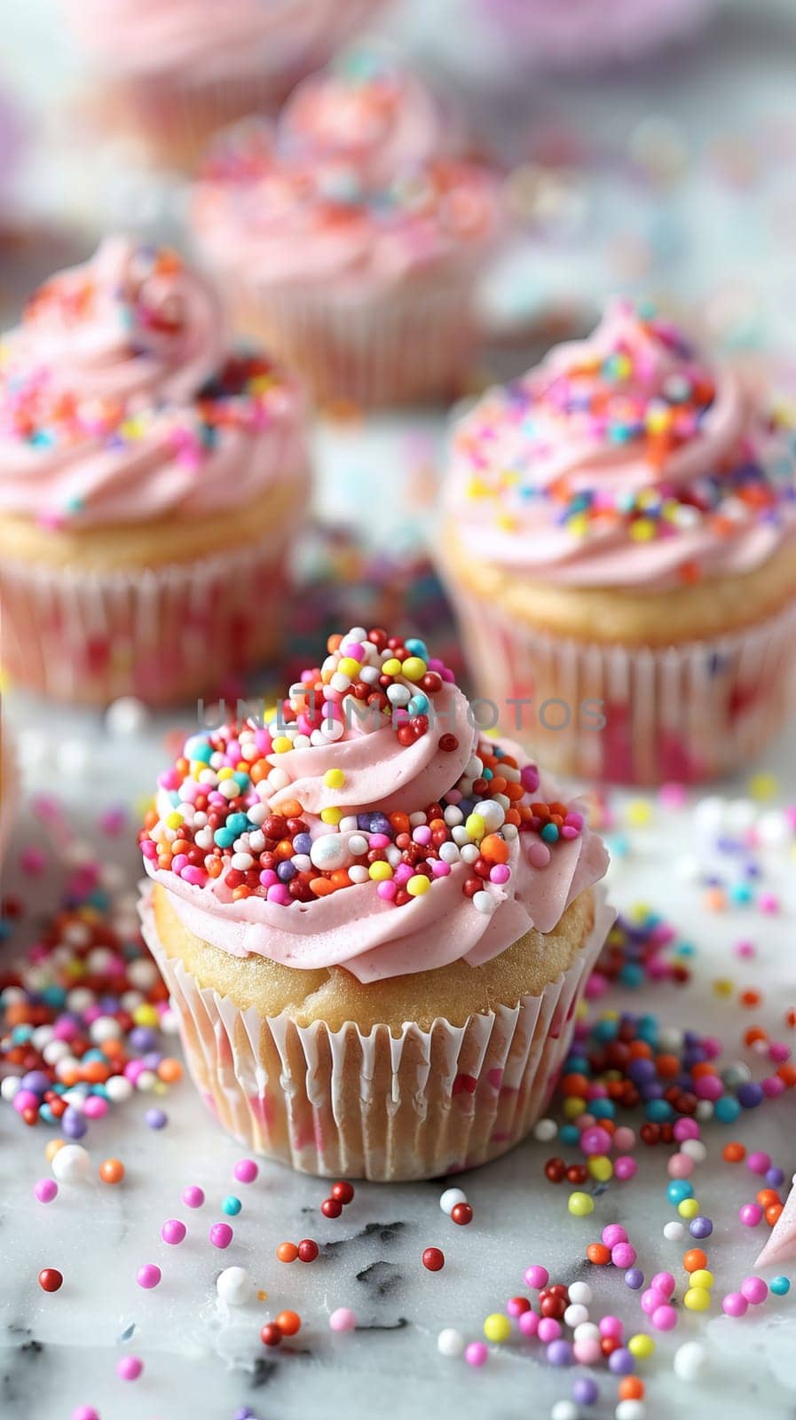 National Cupcake Day mini treats and sprinkled tops