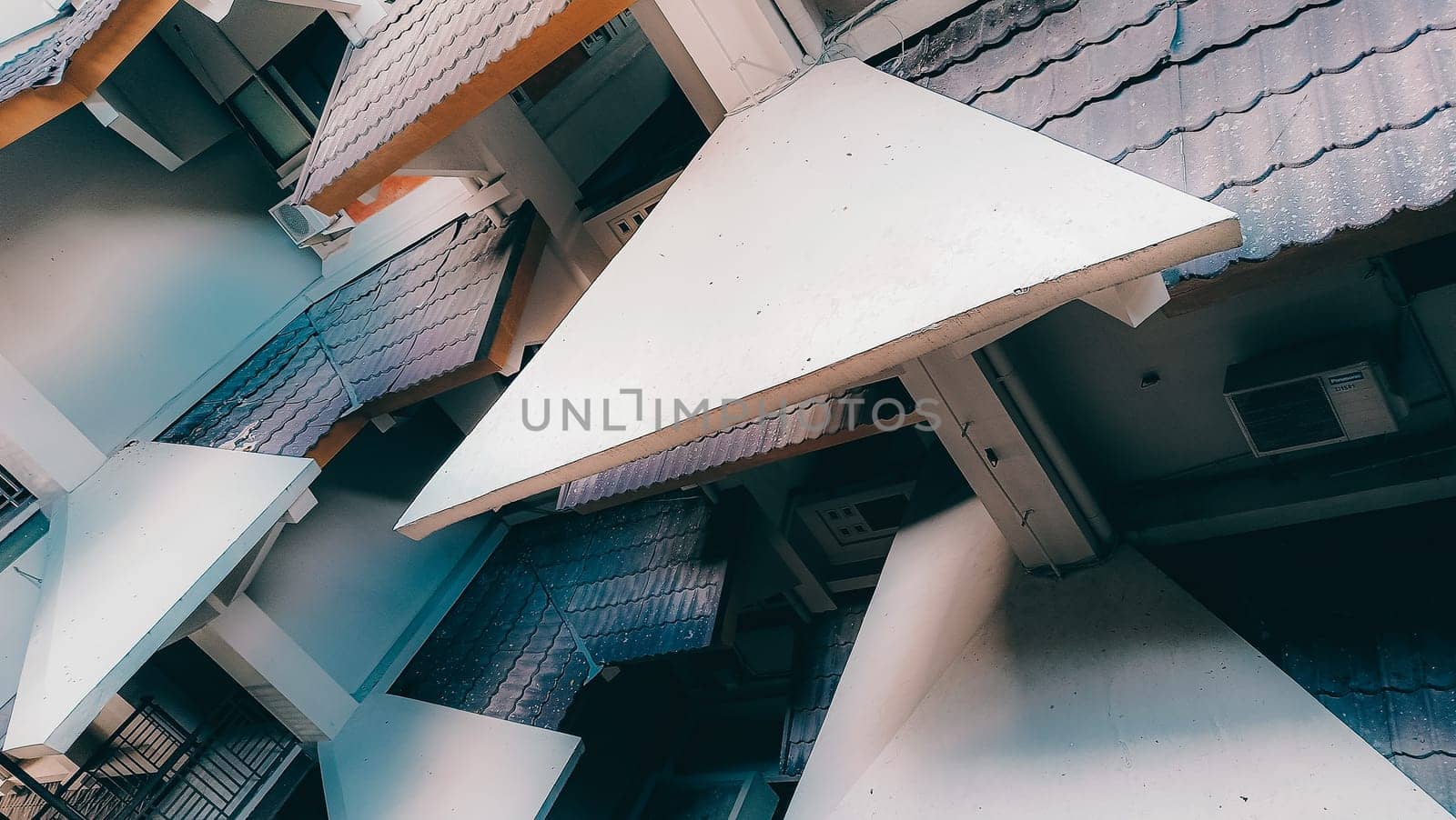 College building in modern city. Industrial architecture. Building with industrial environment. Industrial College.