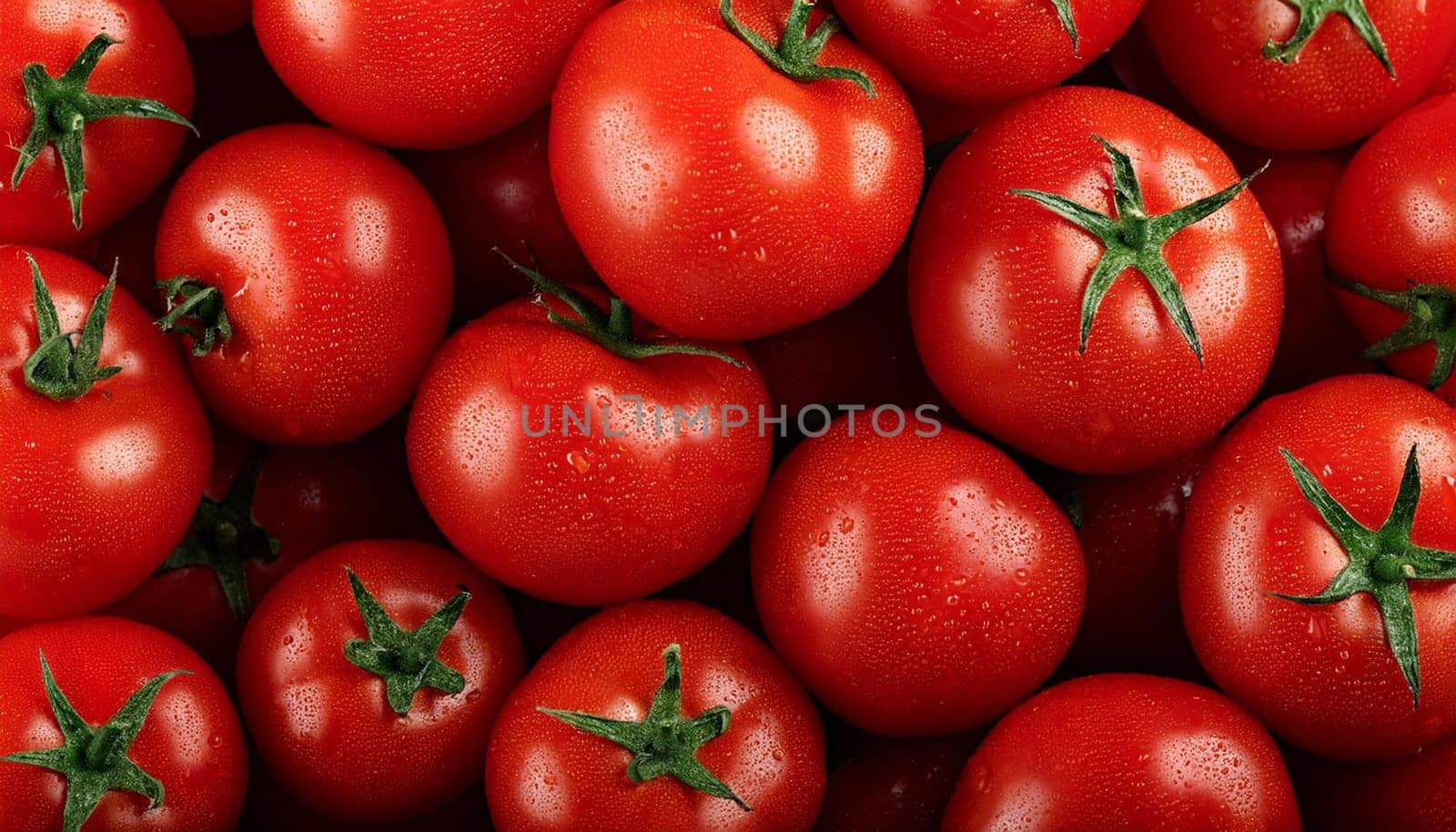 tomatoes vegetables flat view, AI generated image