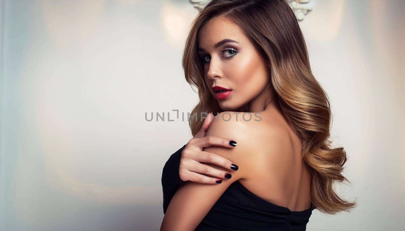 pretty young woman portrait, AI generated image