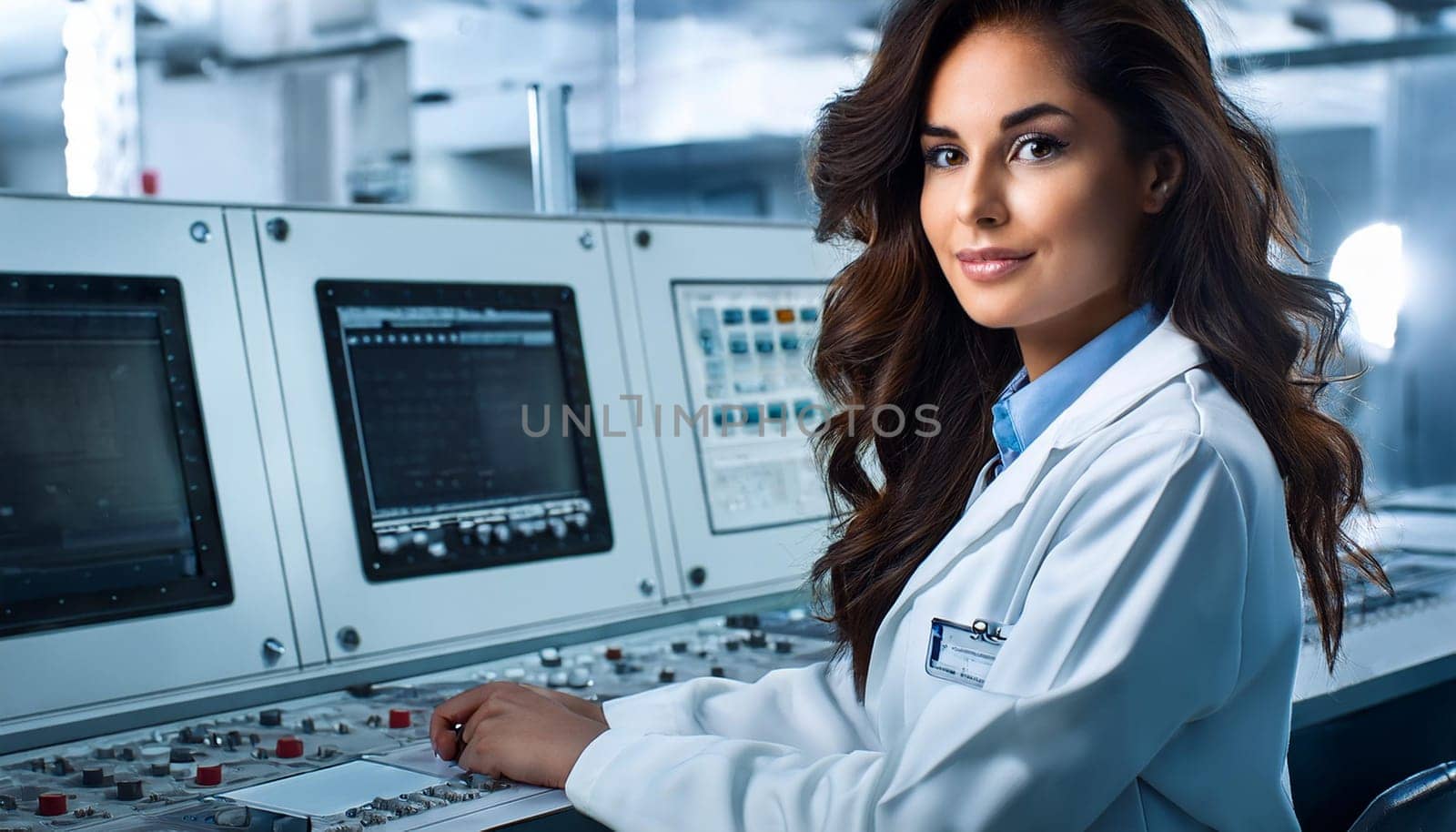 gorgeous young woman , AI generated image