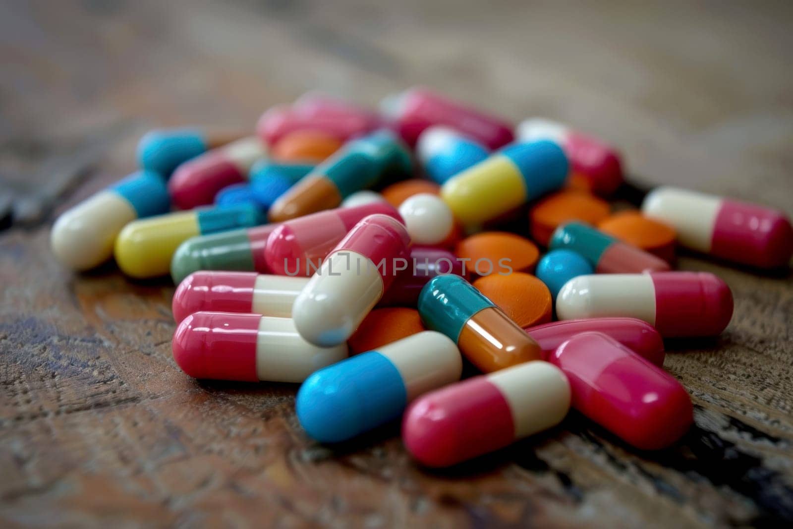 Industrial production of pharmaceuticals. AI generative.