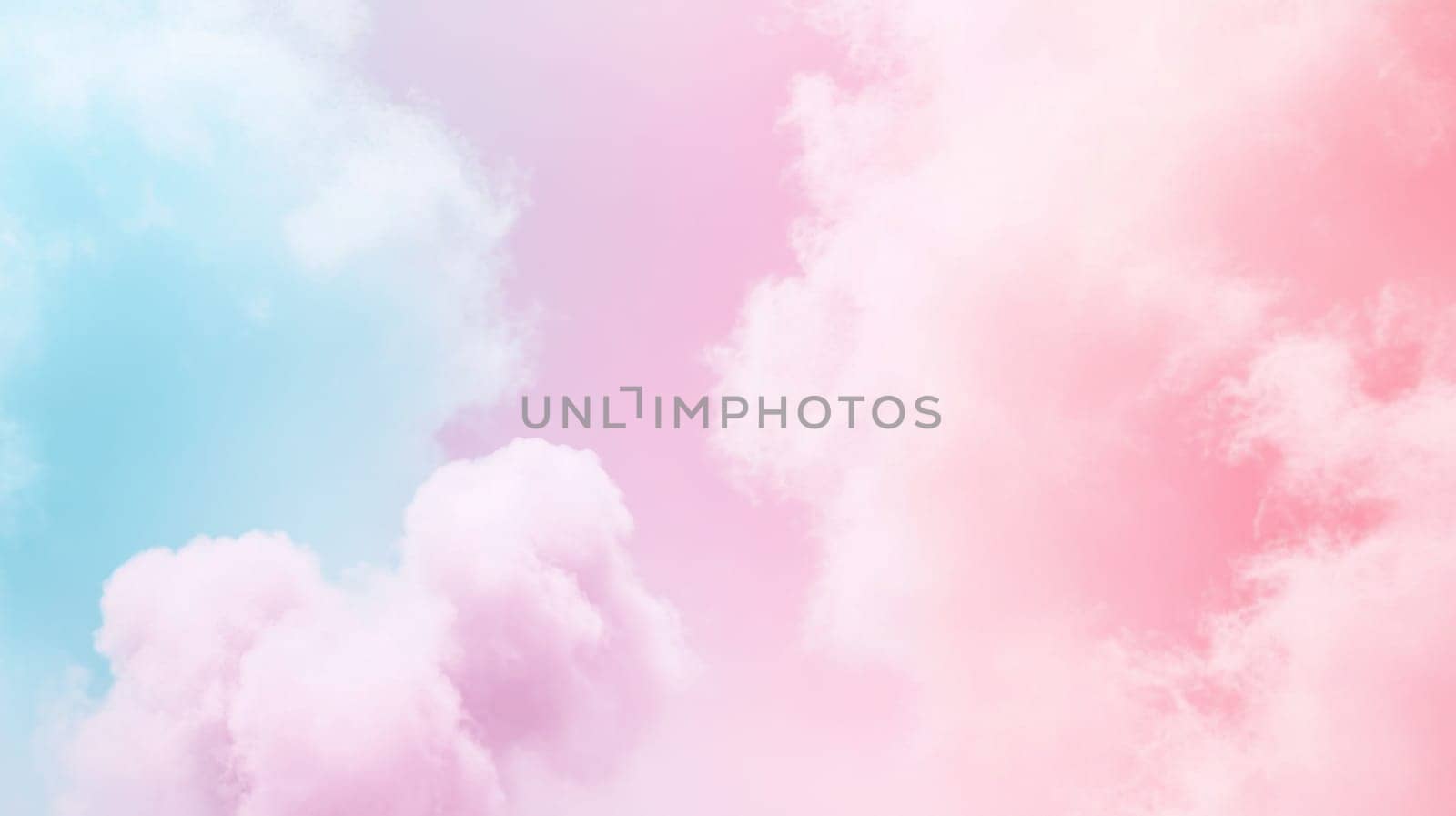 Soft pastel clouds in dreamy sky, perfect as a gentle background, AI Generated
