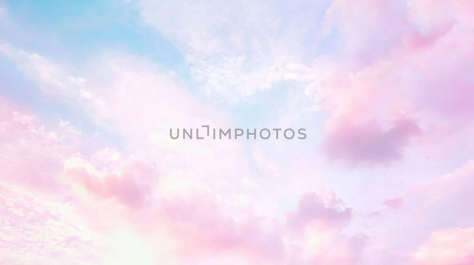 Soft pastel clouds in dreamy sky, perfect as a gentle background, AI Generated
