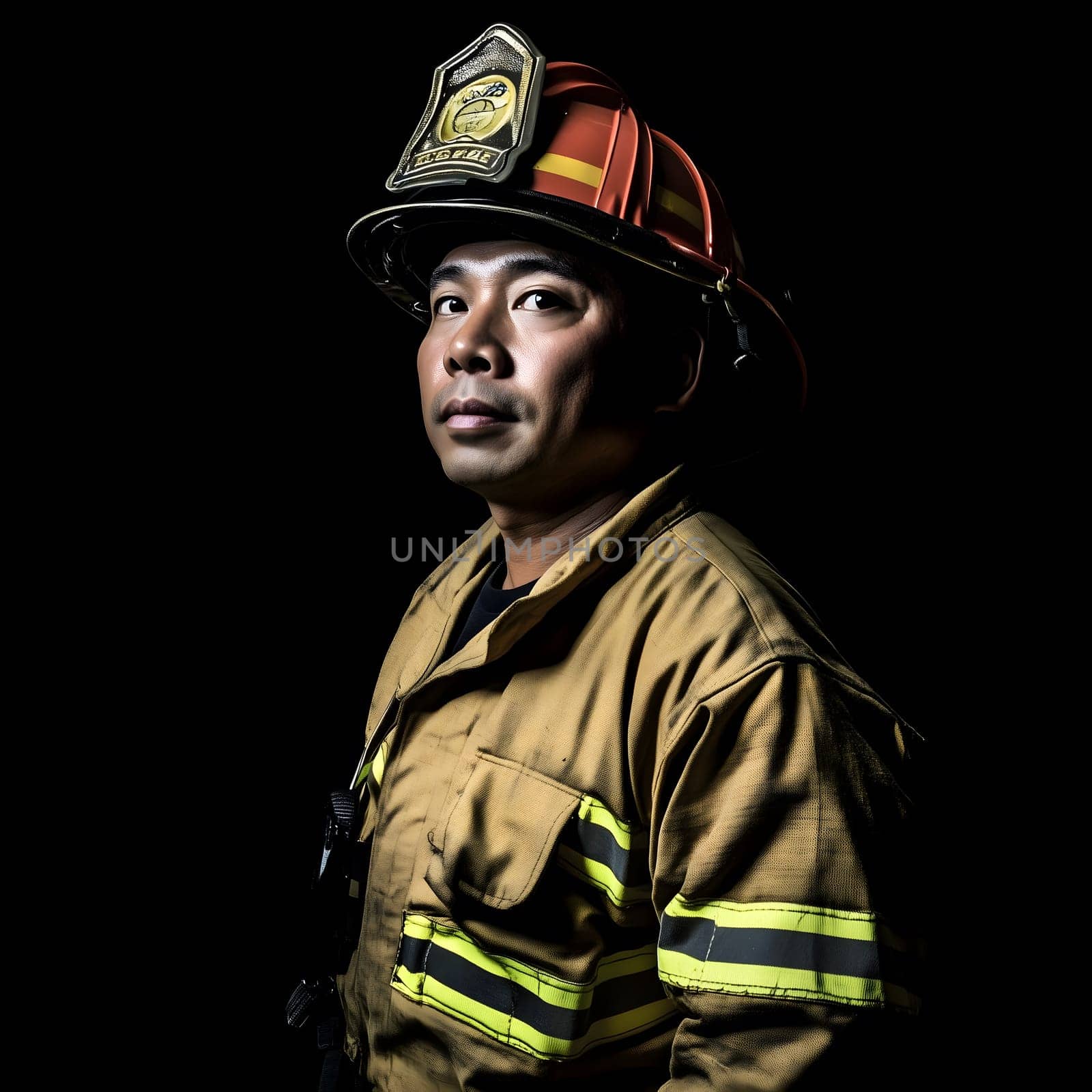 Firefighting Young Fireman Hero Work Profession
