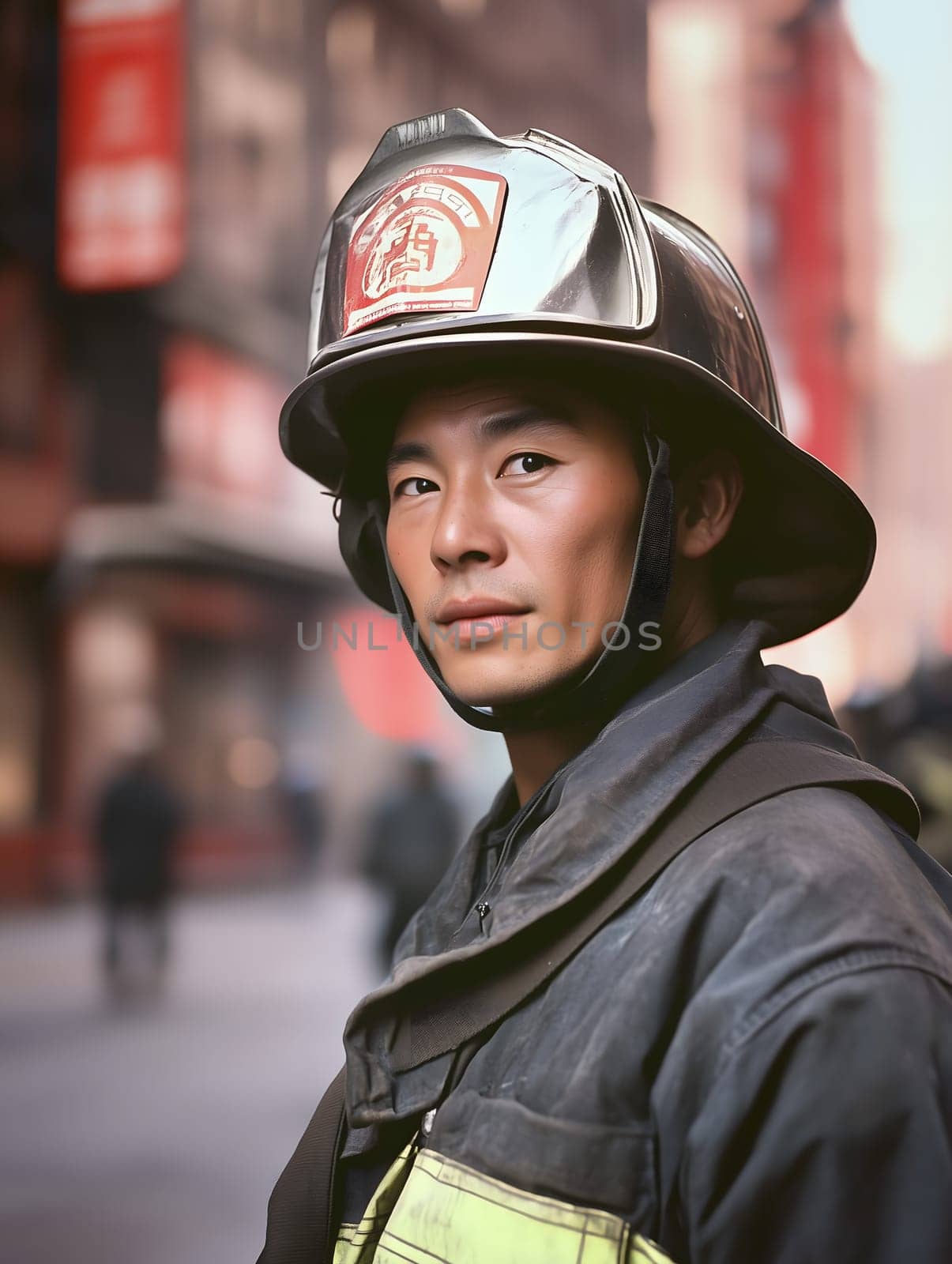 Firefighting Young Fireman Hero Work Profession
