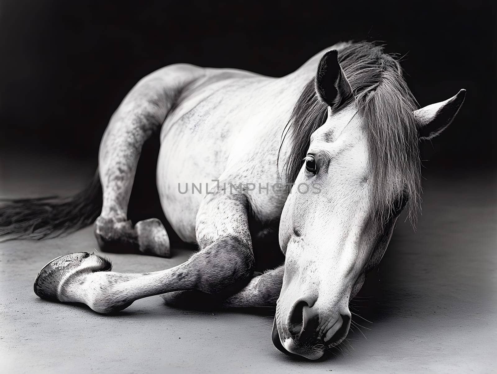 Depressed Brown Horse Wildlife Pony Animal Equine