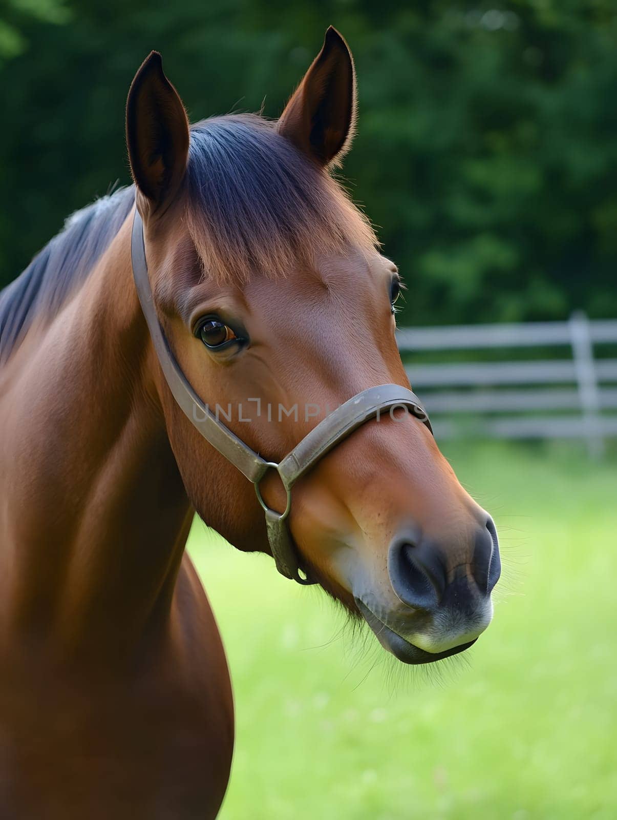 Happy Brown Horse Wild Pony Equine