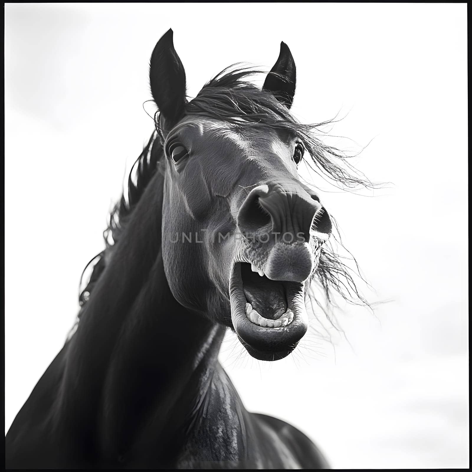 Angry Aggressive Brown Horse Wildlife Pony Equine