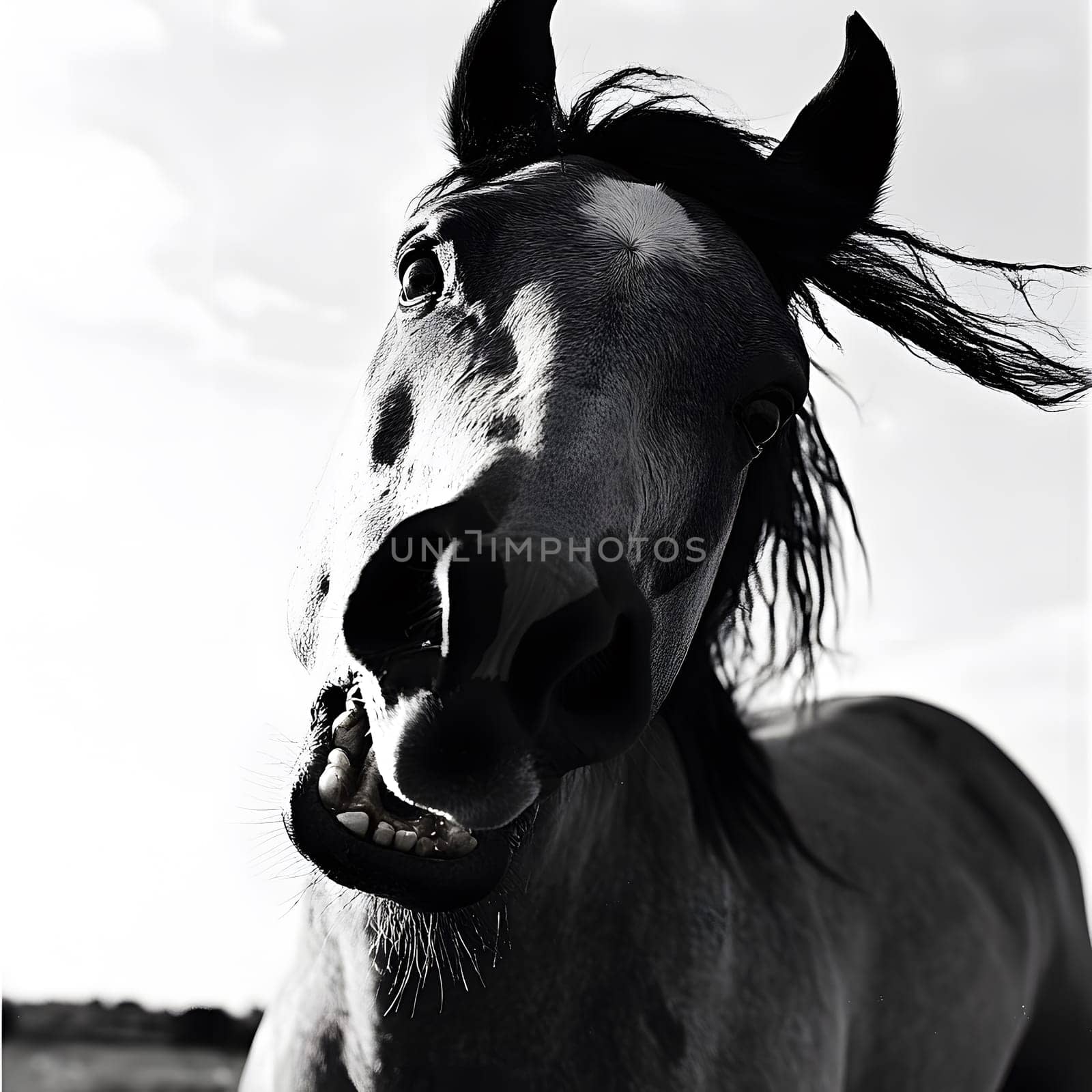 Angry Aggressive Brown Horse Wildlife Pony Equine