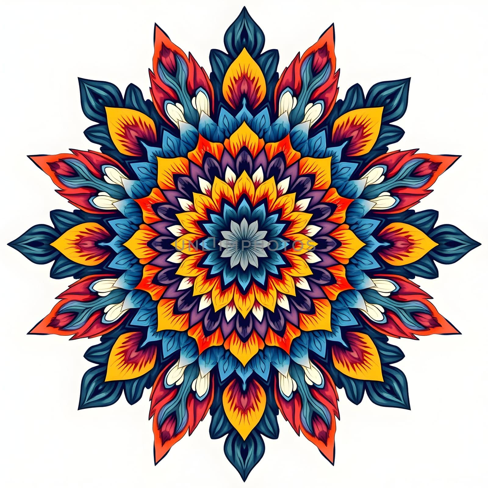 Mandala isolated on the white