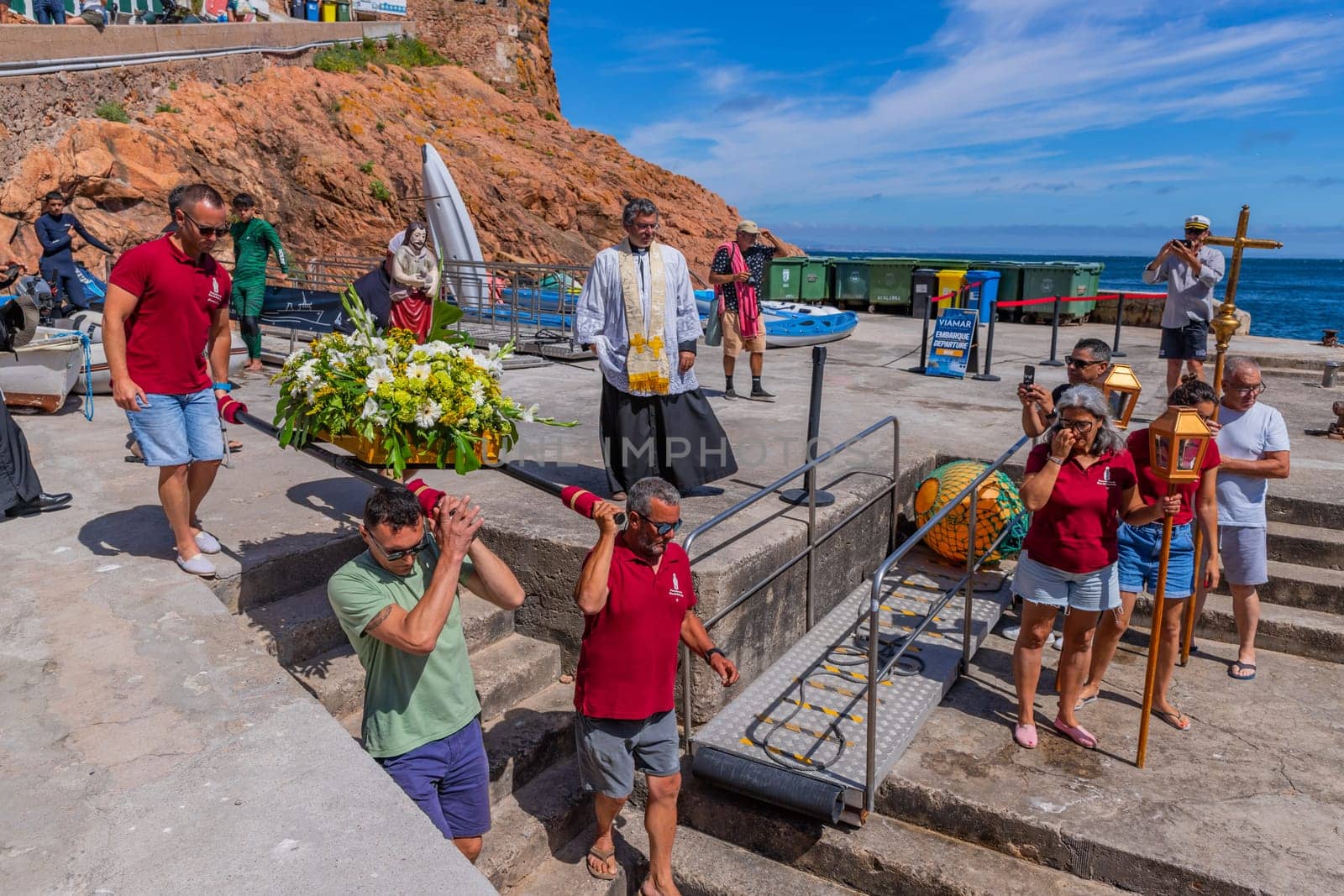 Berlenga island, Portugal: June 22, 2024: Festival in Honor of Saint John the Baptist, in Berlenga island, Peniche. Portugal