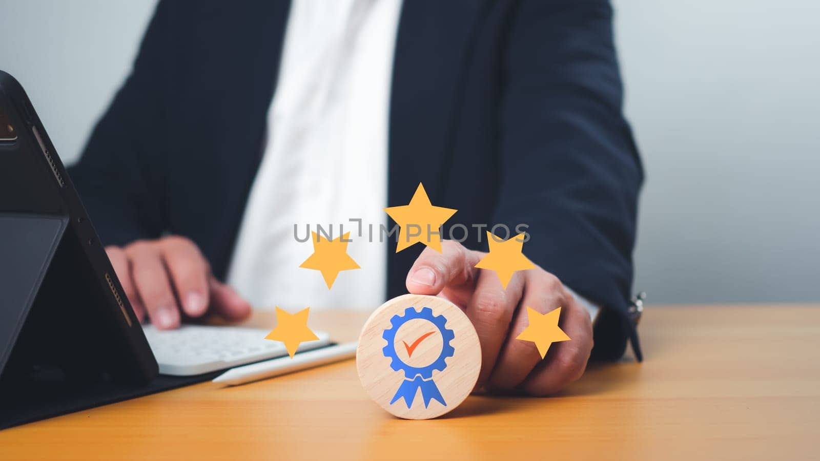 Customer Satisfaction Survey concept, service experience rating online application, customer evaluation product service quality, satisfaction feedback review, very good quality most.