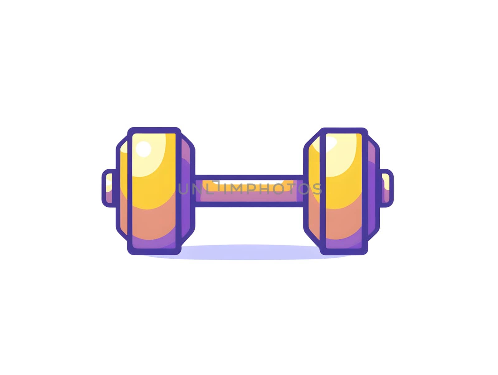 Simple Dumbell weightlifting Gym Lifting Sports Workout Fitness icon logo Symbol