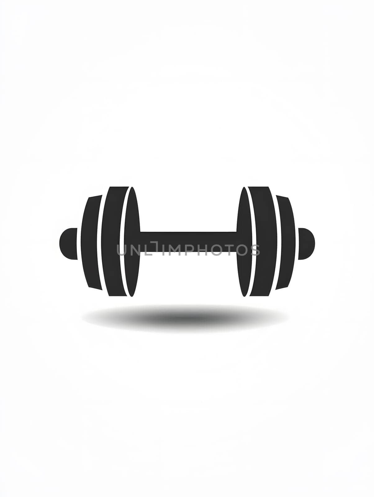 Simple Dumbell weightlifting Gym Lifting Sports Workout Fitness icon logo Symbol