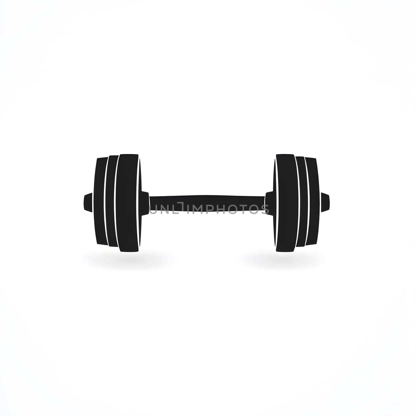 Simple Dumbell weightlifting Gym Lifting Sports Workout Fitness icon logo Symbol