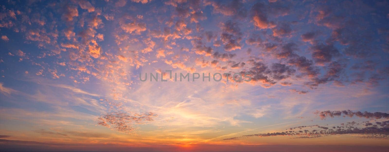 Beautiful dramatic scenic after sunset sky background after sunset