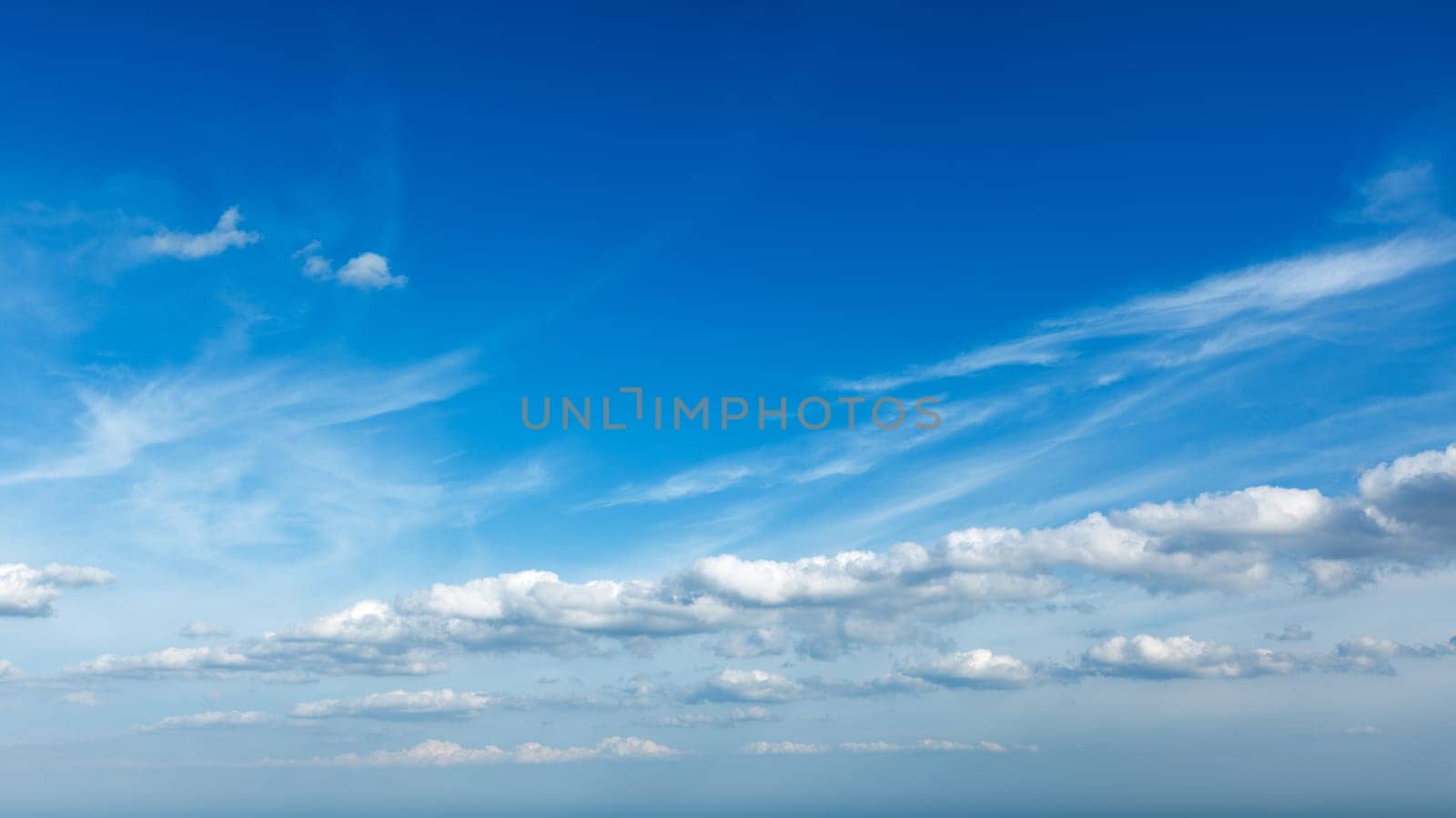 Peaceful and serene sky with clouds background