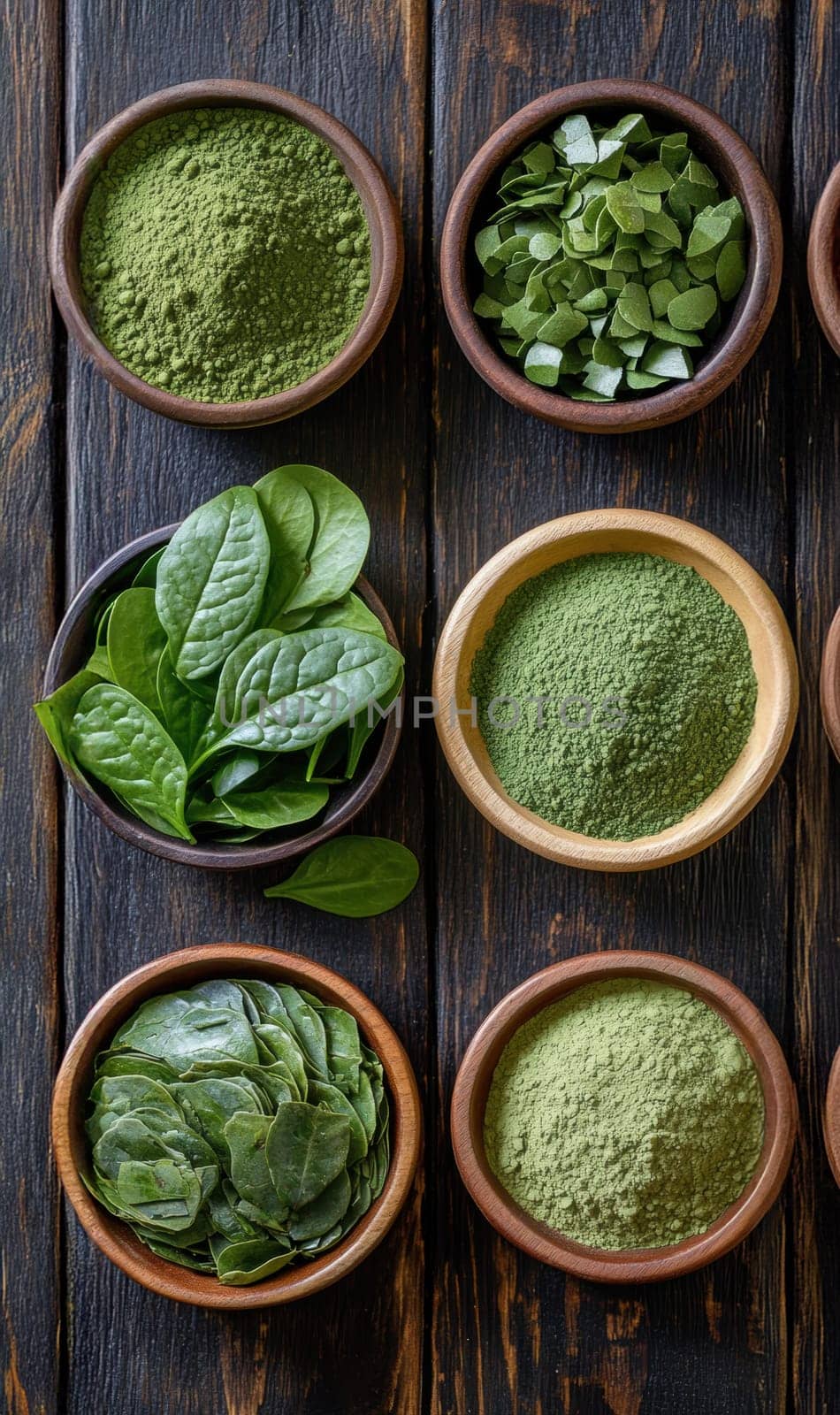 tasty Matcha Latte made from green tea. AI generative.