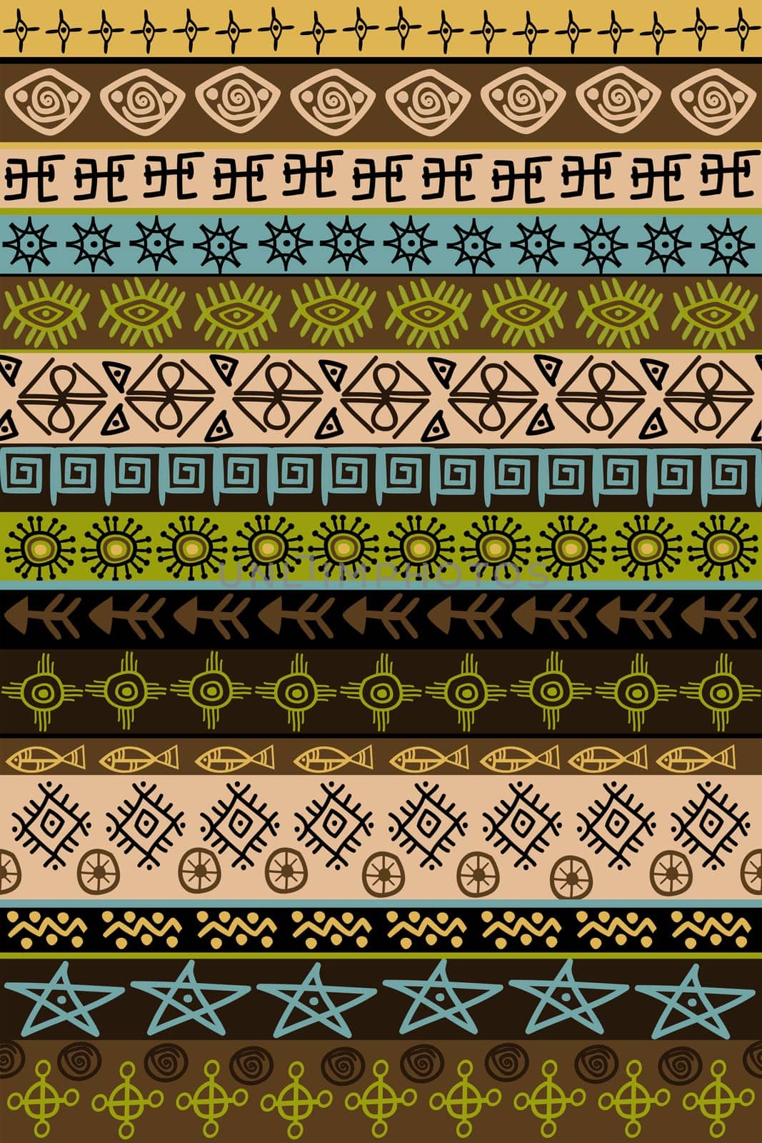 African tribal ethnic traditional seamless pattern for background, carpet, wallpaper, wrapping paper