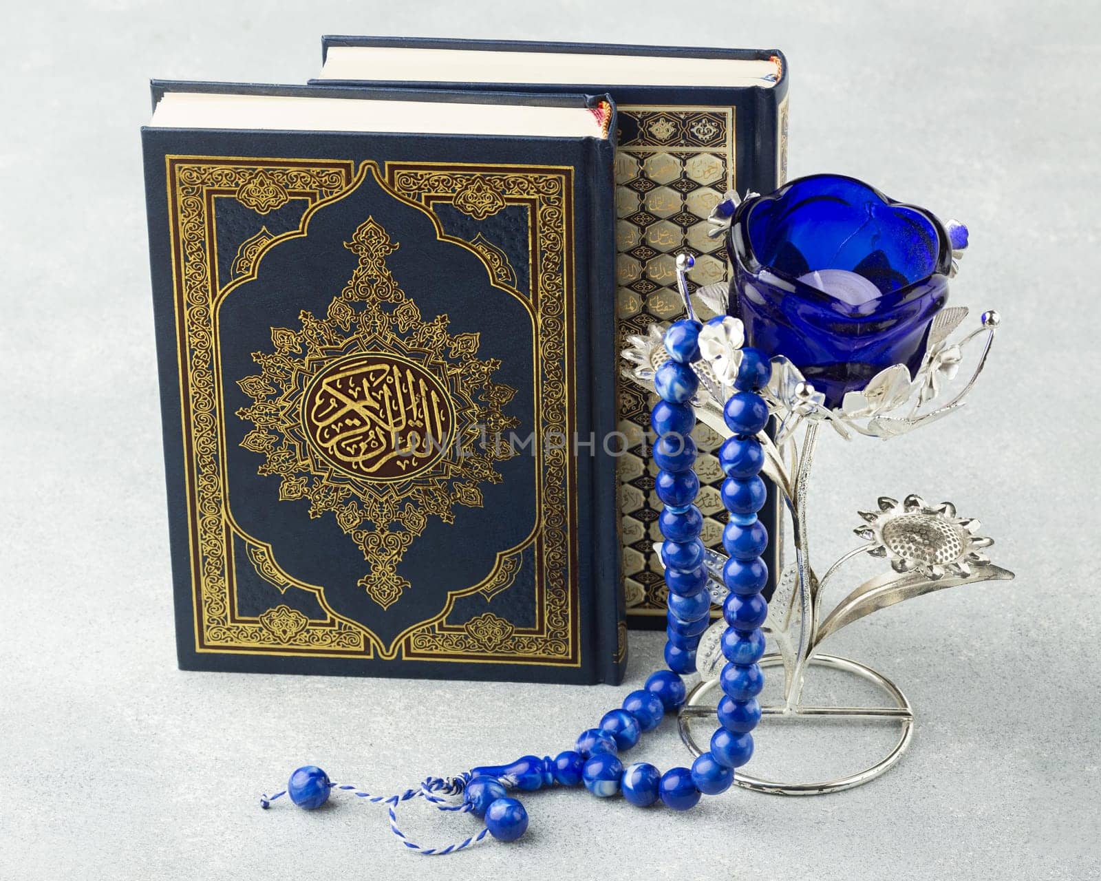 close up islamic new year concept with quran book. High resolution photo
