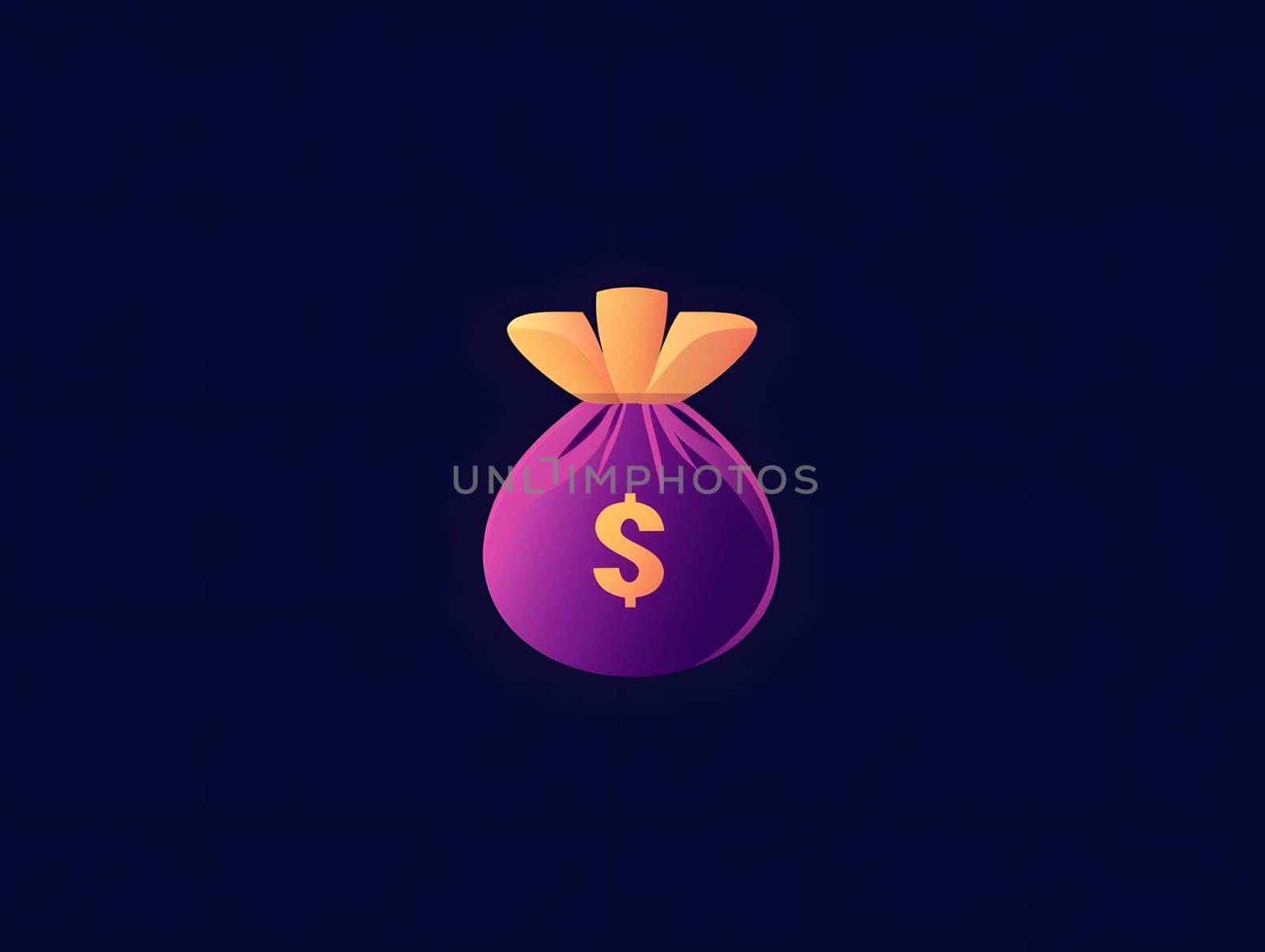 Money Cash Bag.Rich Finance Icon Logo Symbol
