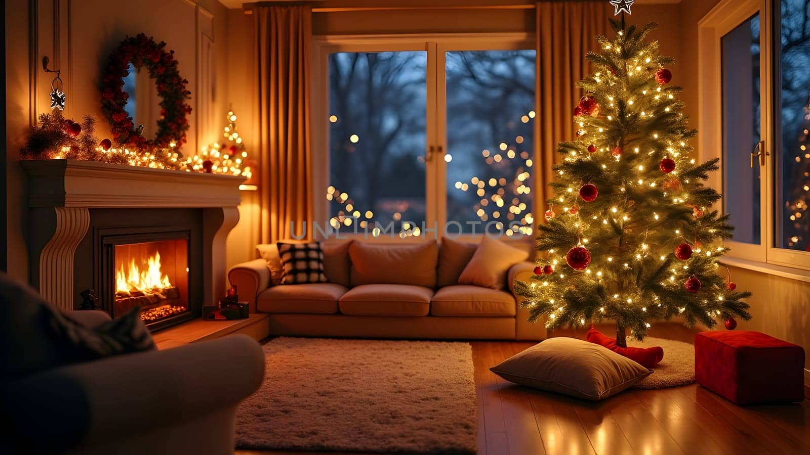 Christmas New Year setup at home