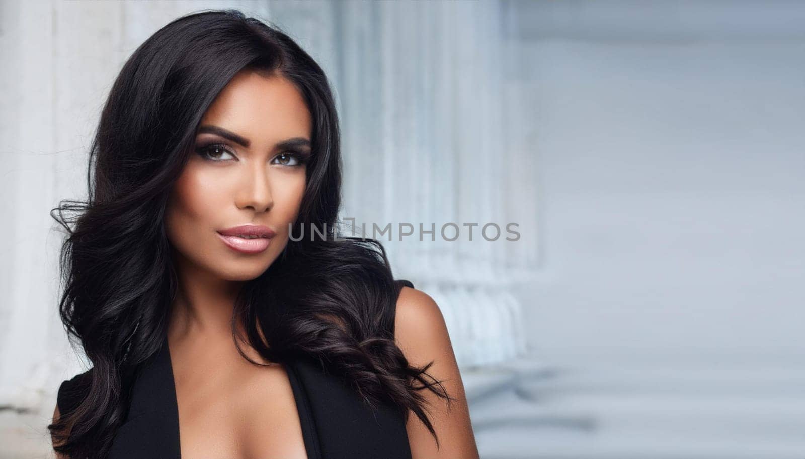 gorgeous young woman portrait, AI generated image