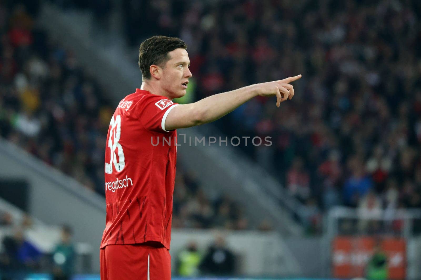 Michael Gregoritsch (SC Freiburg) at the match of the 1st FBL: 24-25: 1st FBL: 24-25: 9th Sptg. SC Freiburg - FSV Mainz 05  DFL REGULATIONS PROHIBIT ANY USE OF PHOTOGRAPHS AS IMAGE SEQUENCES AND/OR QUASI-VIDEONann  Photo: Joachim Hahne/johapress
