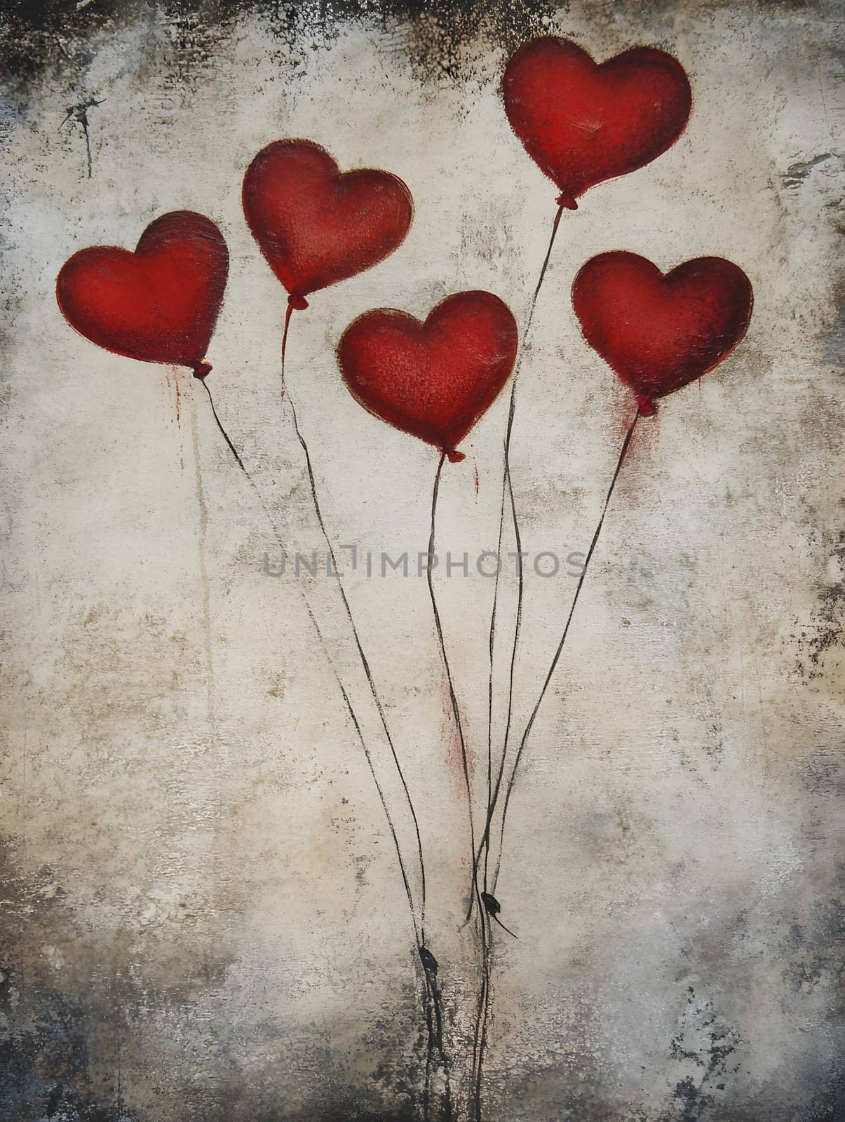 Red Heart Balloons Party Decoration Birthday Festive Decor