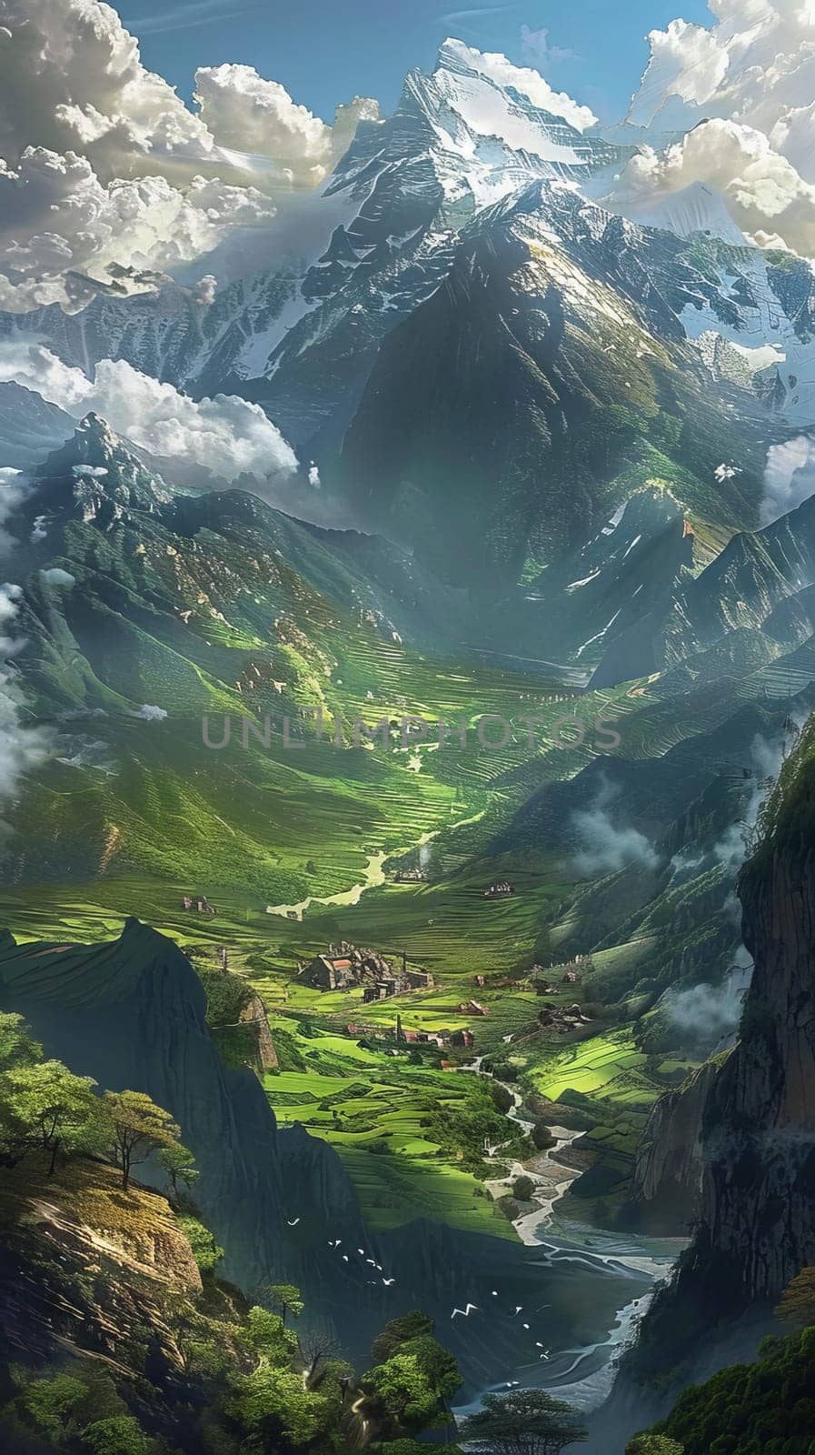 Remote mountain valleys untouched by civilization