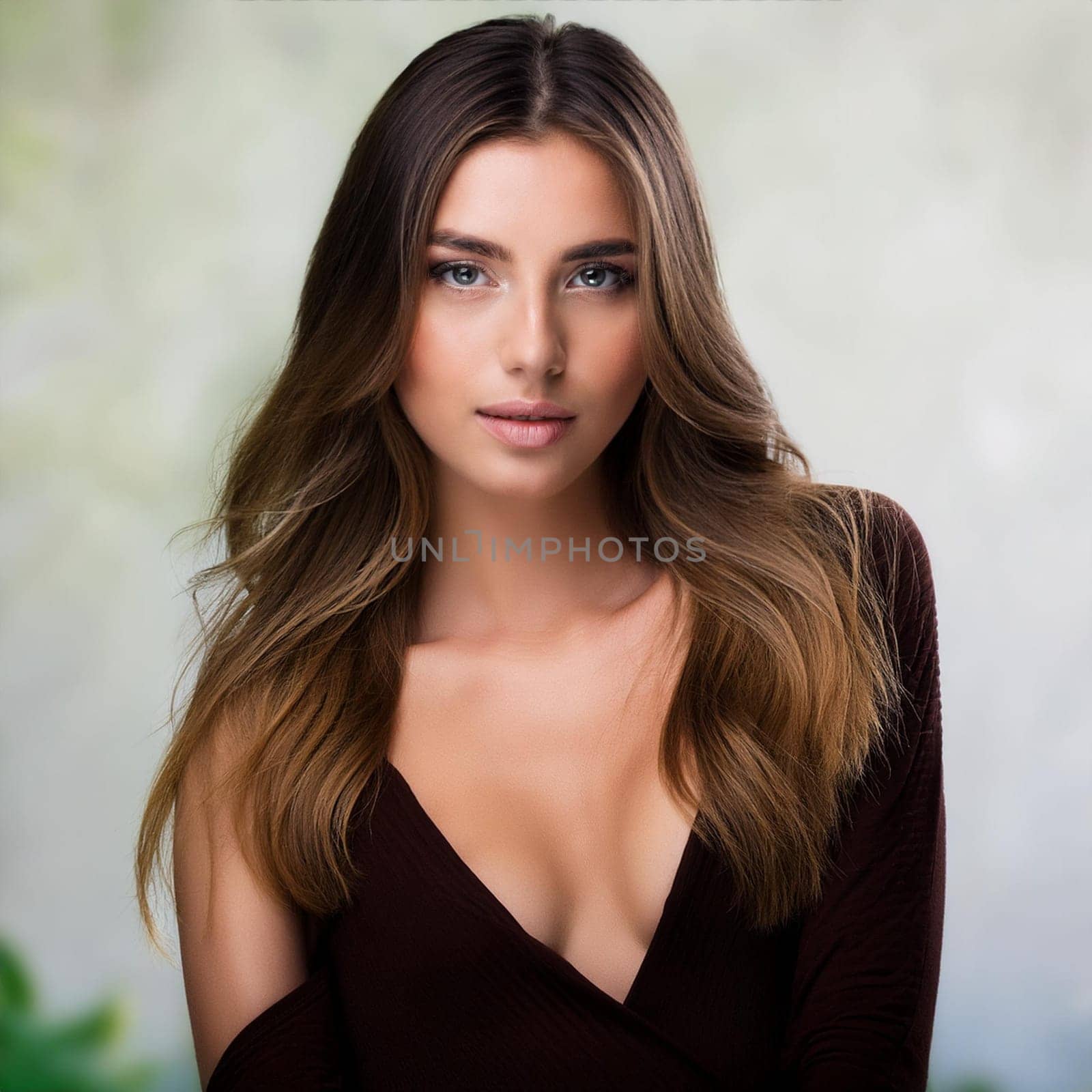 gorgeous young woman portrait, AI generated image
