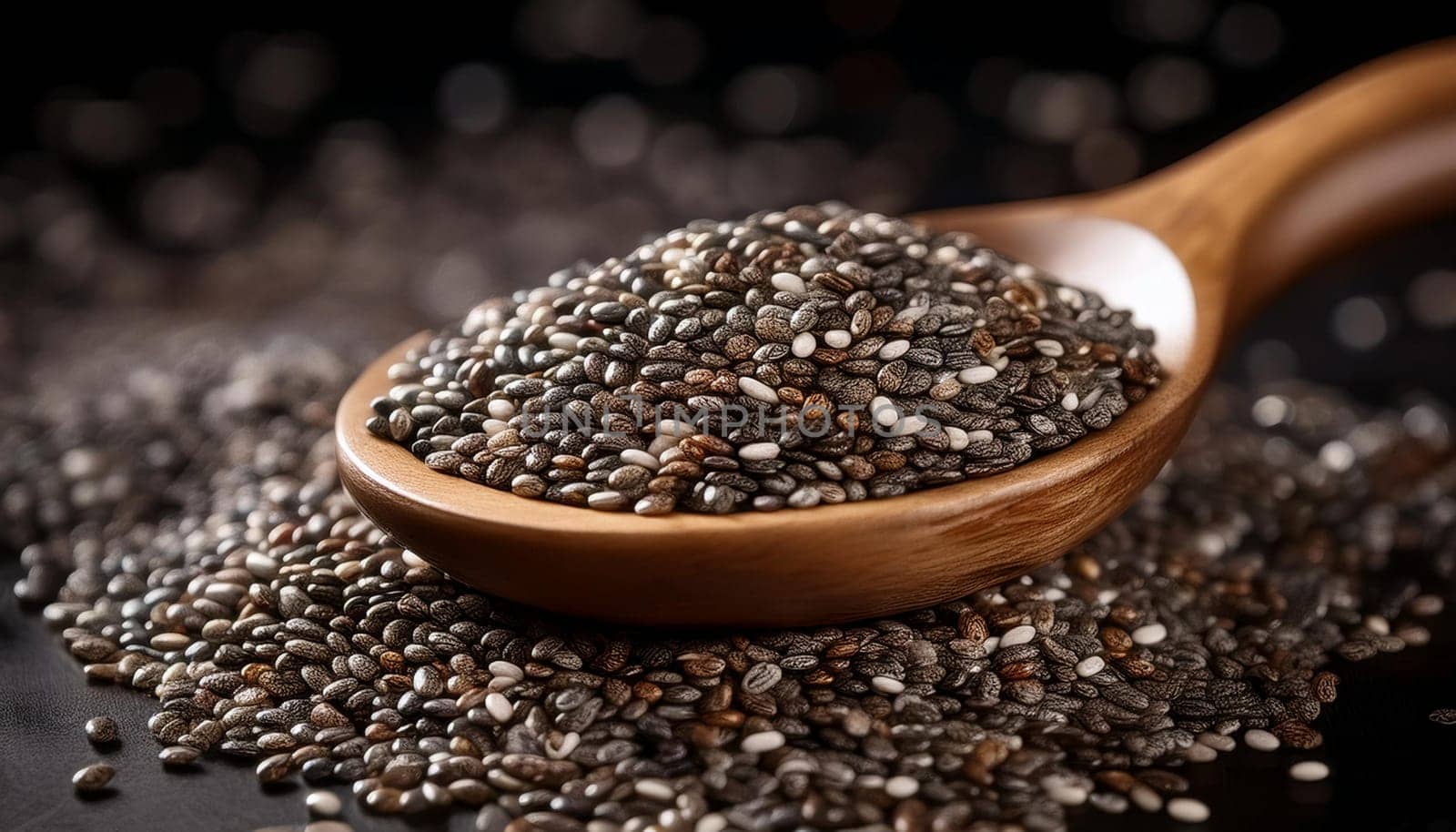healthy chia seeds, AI generated image